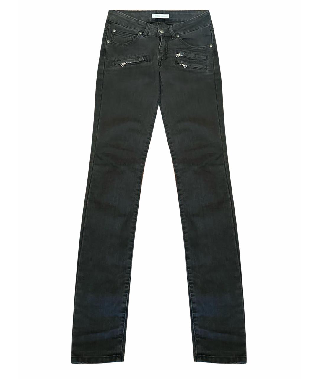 PIERRE BALMAIN Черные хлопко-эластановые джинсы слим, фото 1
