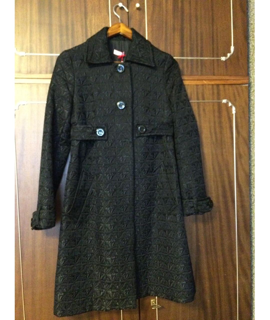 MAX&CO Черное полиэстеровое пальто, фото 2