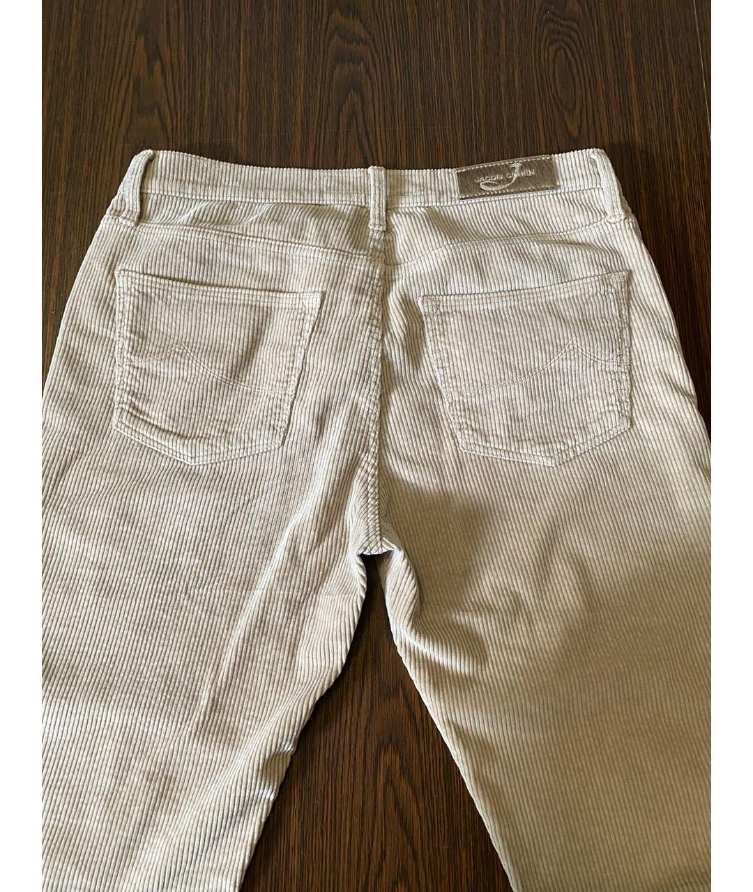 JACOB COHEN Бежевые хлопковые джинсы слим, фото 7