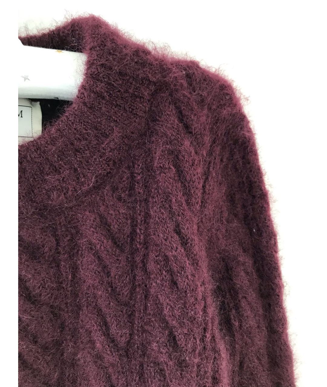 ERDEM Бордовый шерстяной джемпер / свитер, фото 4