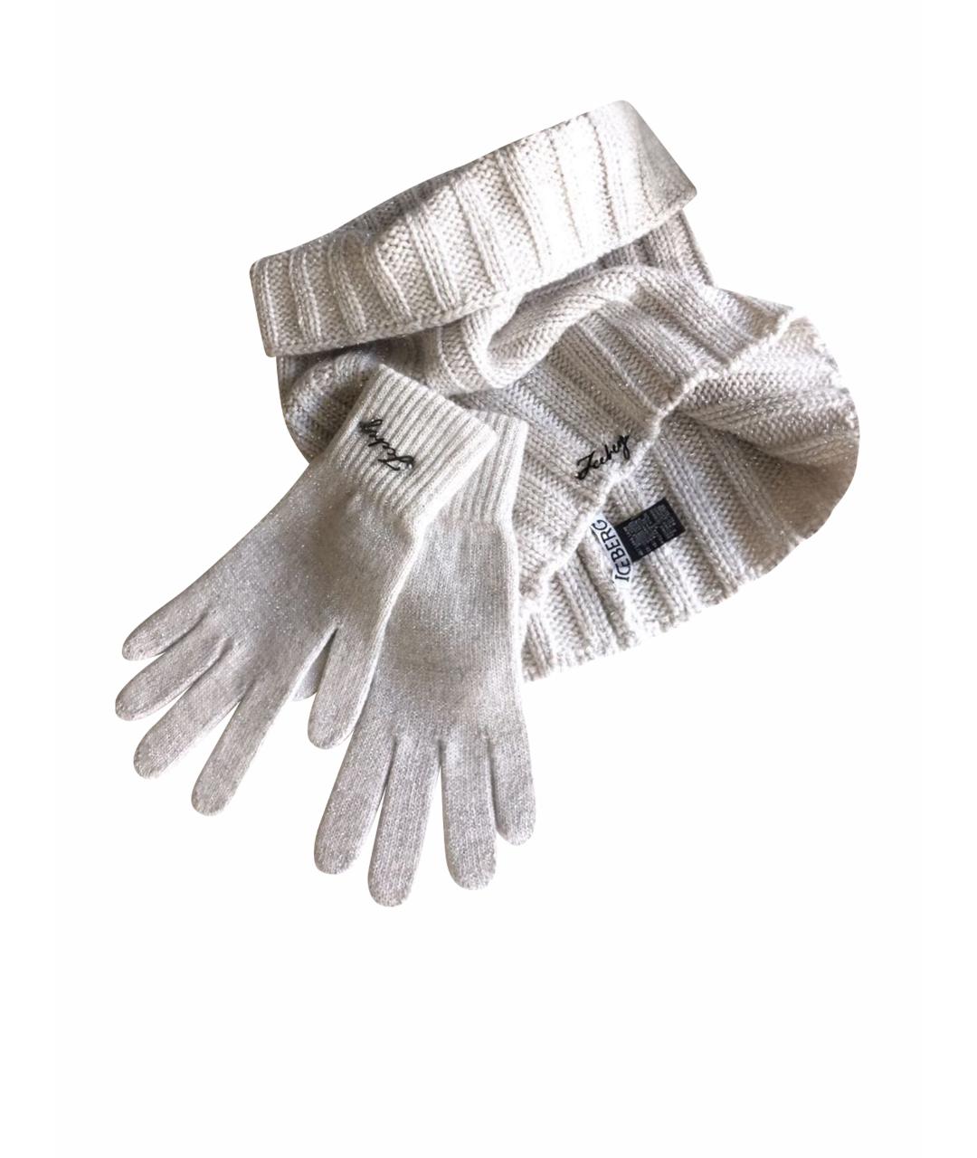 ICEBERG Серебряные перчатки, фото 1