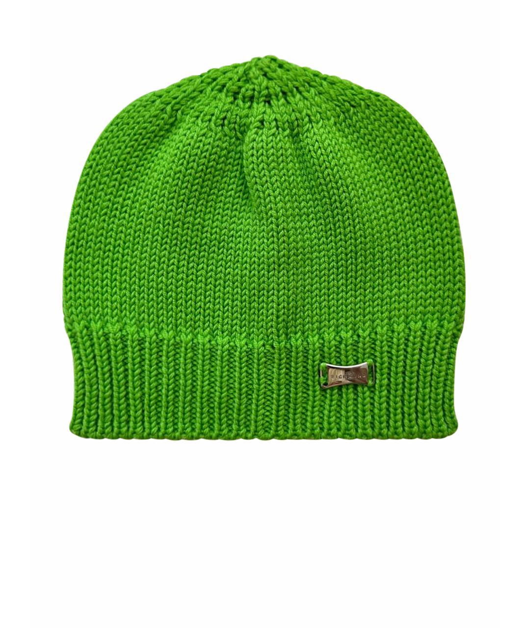 JOHN RICHMOND Зеленая шерстяная шапка, фото 1