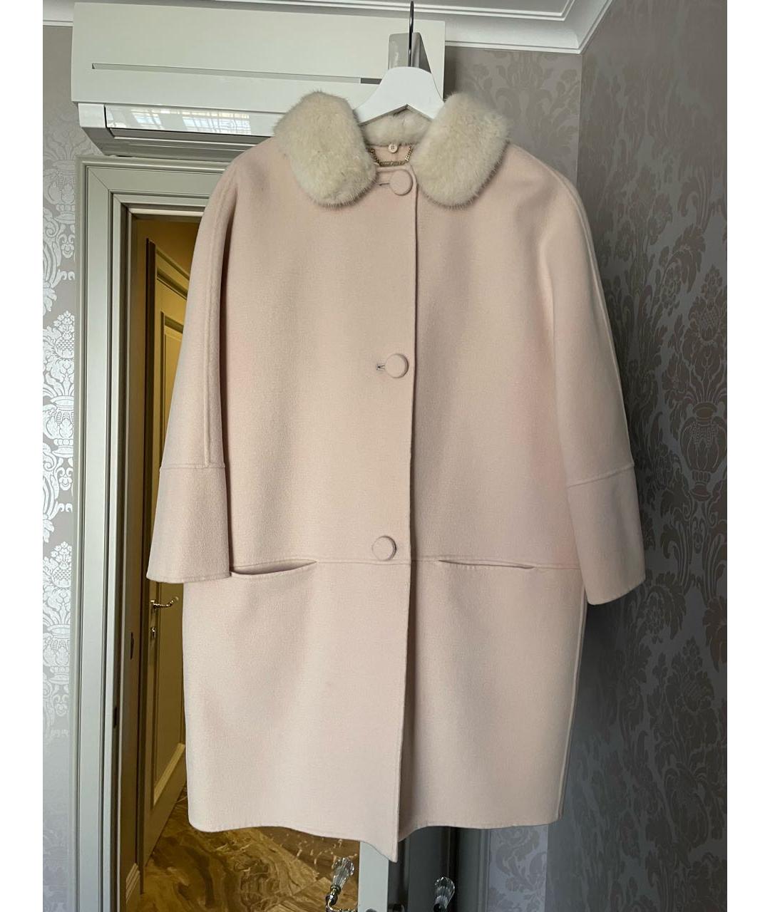 SEVENTY Розовое шерстяное пальто, фото 2