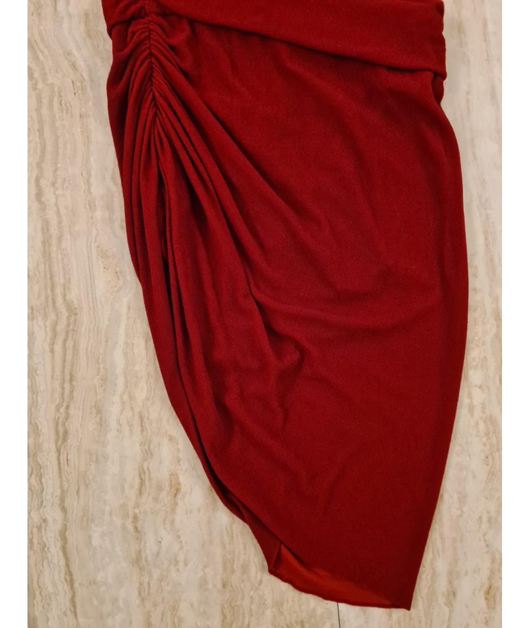 ALEXANDRE VAUTHIER Красное вискозное вечернее платье, фото 8
