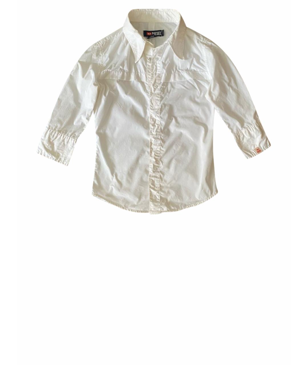 DIESEL Белая хлопковая рубашка, фото 1