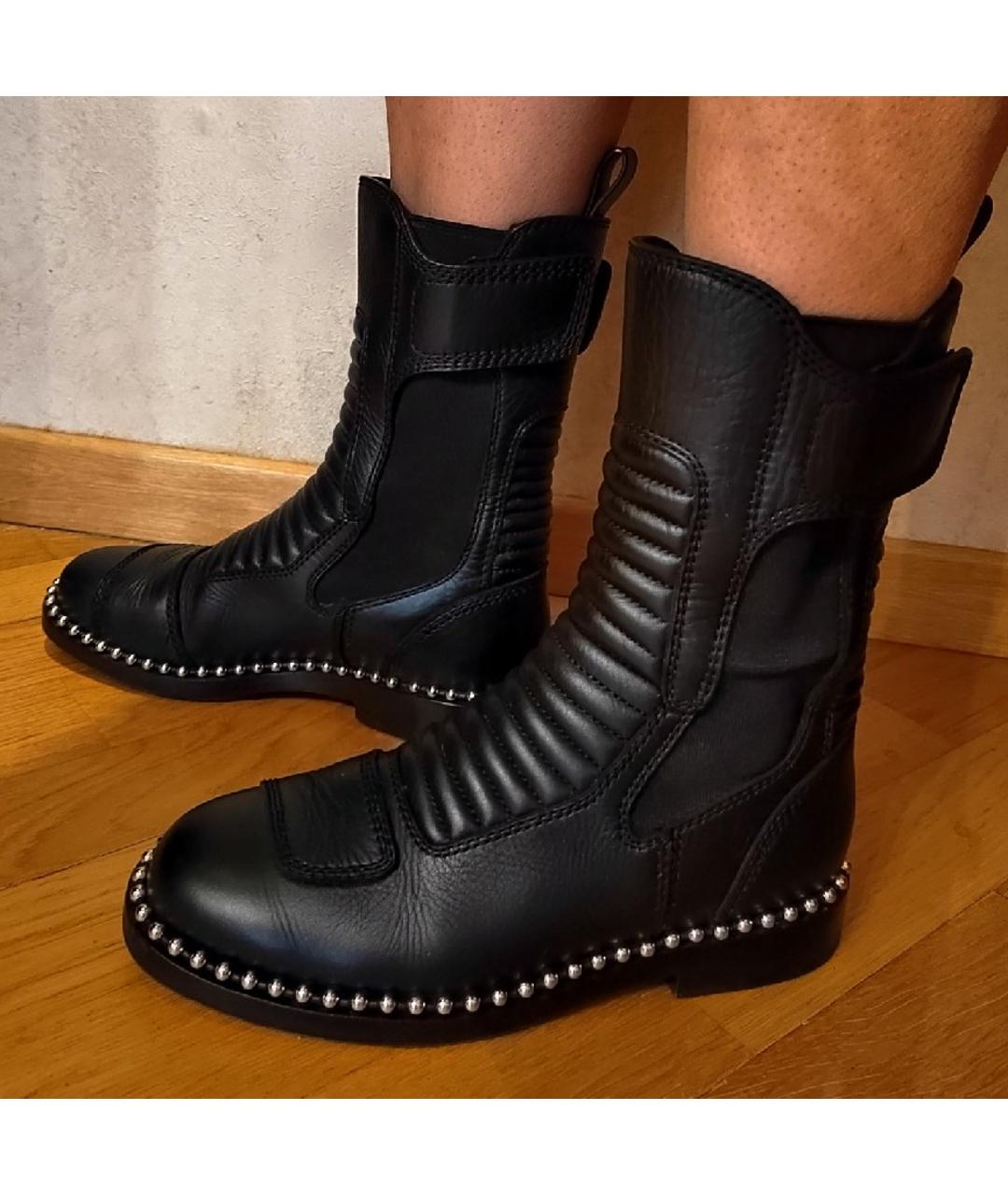 ALEXANDER WANG Черные кожаные ботинки, фото 6