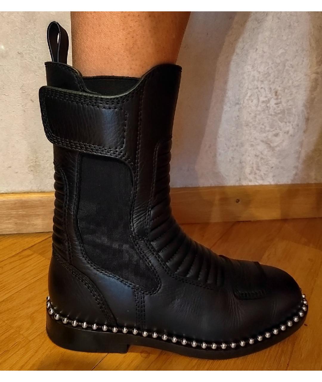 ALEXANDER WANG Черные кожаные ботинки, фото 7