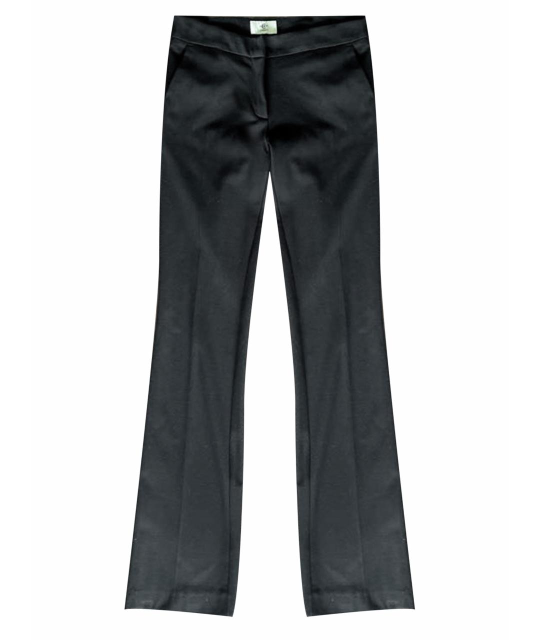 CERRUTI 1881 Черные вискозные брюки широкие, фото 1