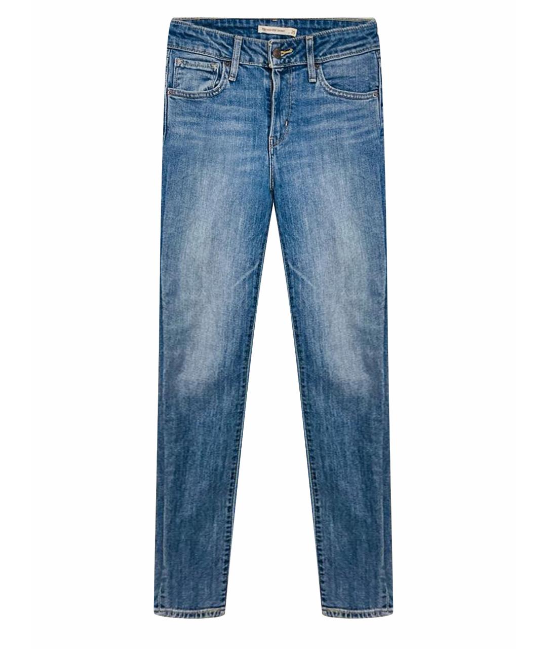 LEVI'S Голубые хлопко-эластановые джинсы слим, фото 1