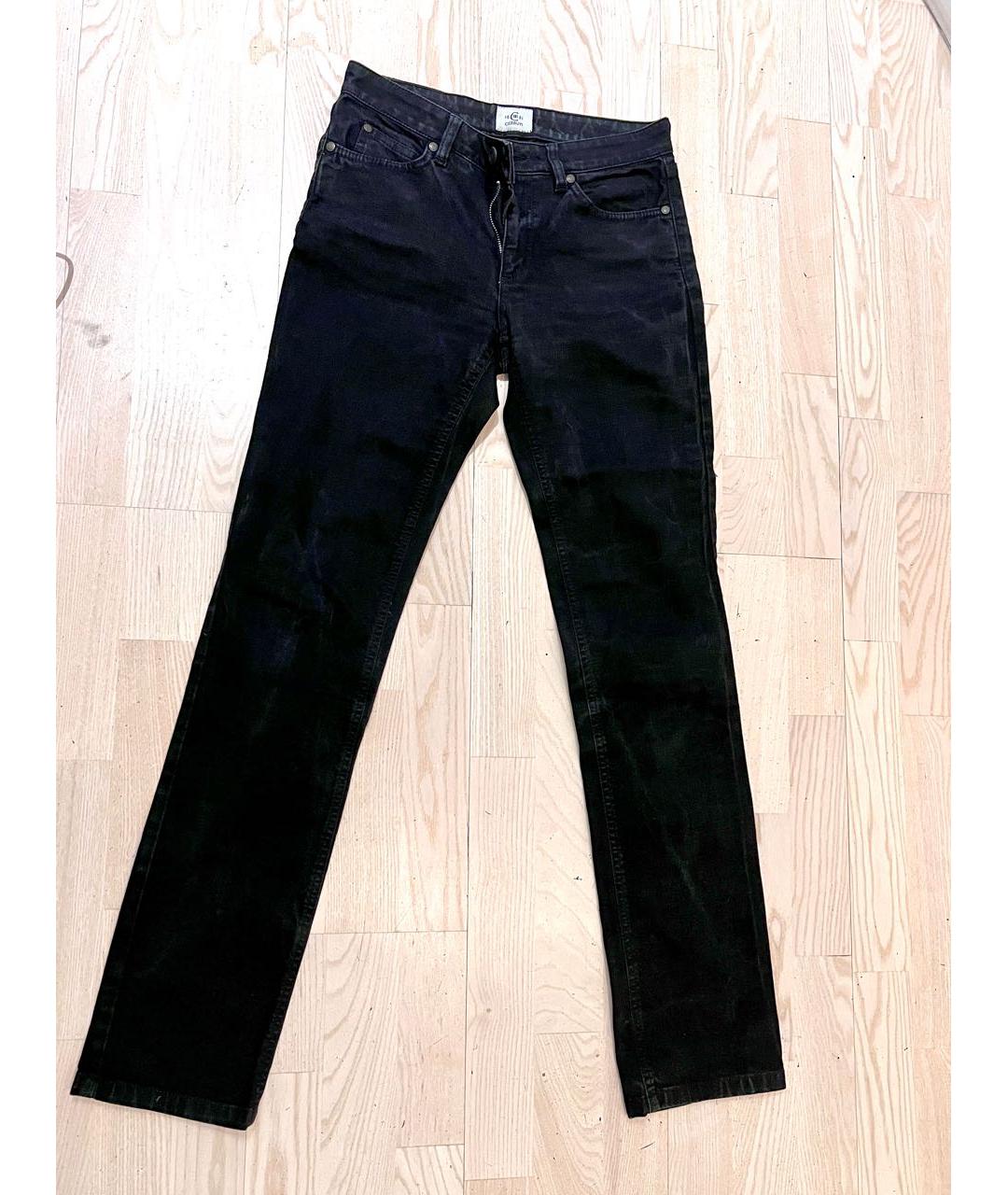CERRUTI 1881 Черные хлопковые прямые джинсы, фото 7