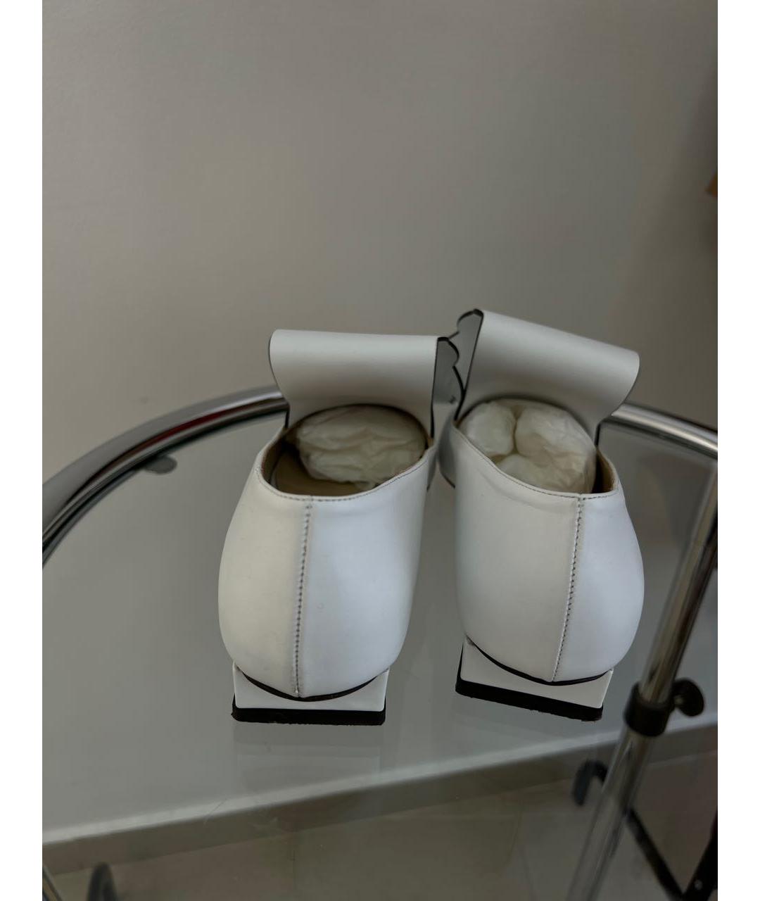 GANOR  DOMINIC Белые кожаные туфли, фото 3