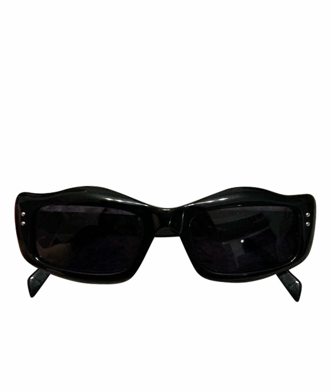 MOSCHINO Черные пластиковые солнцезащитные очки, фото 1