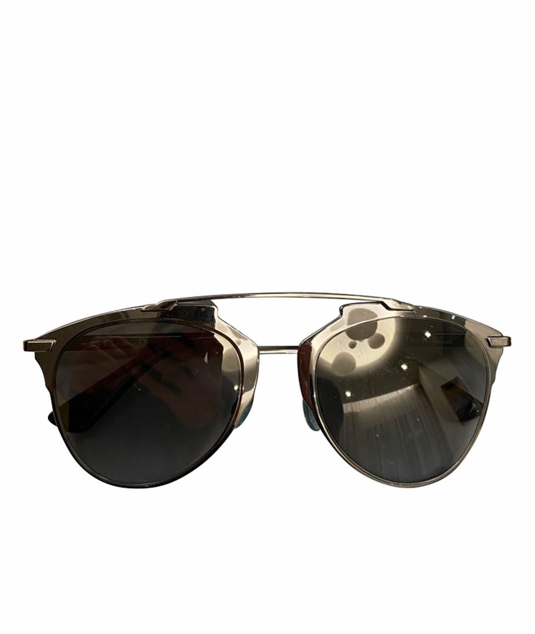 CHRISTIAN DIOR PRE-OWNED Серебряные пластиковые солнцезащитные очки, фото 1