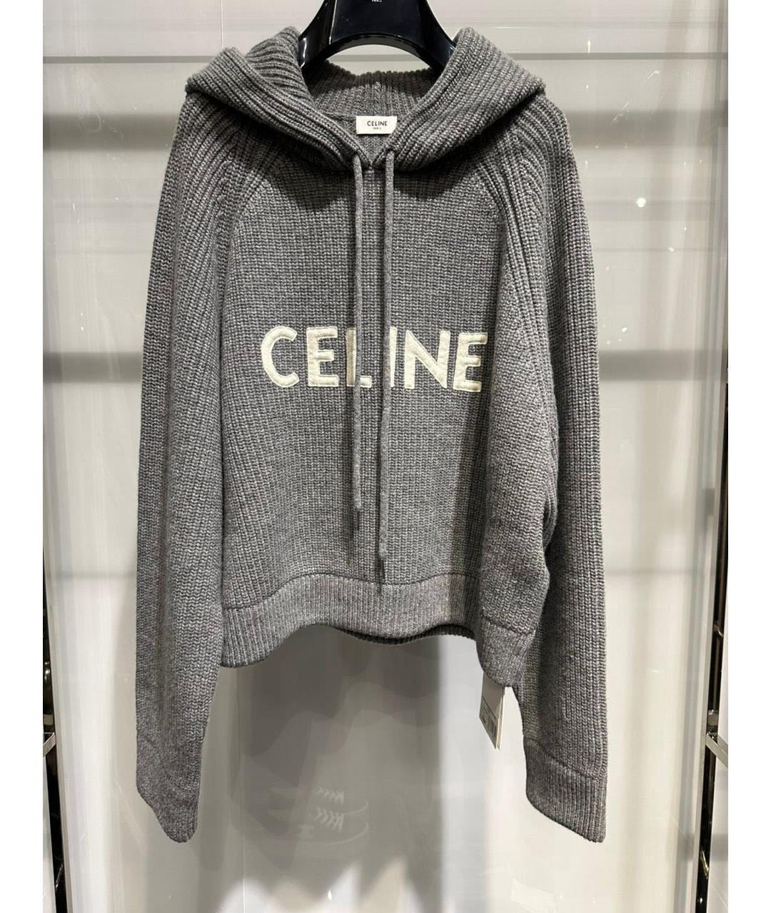 CELINE Серый джемпер / свитер, фото 3