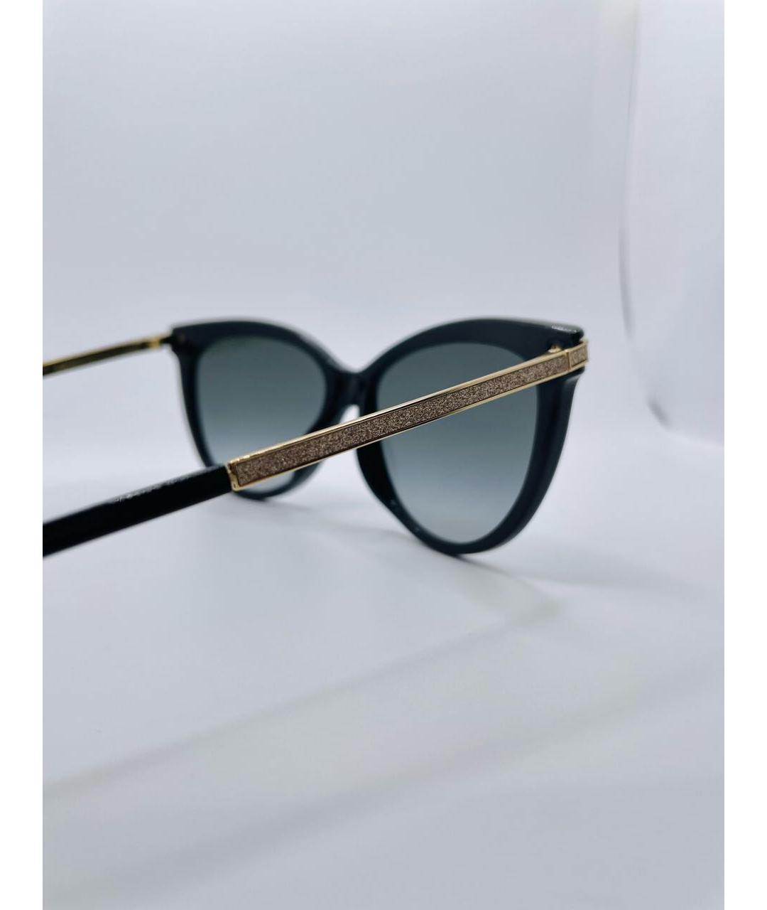 JIMMY CHOO Коричневые пластиковые солнцезащитные очки, фото 3