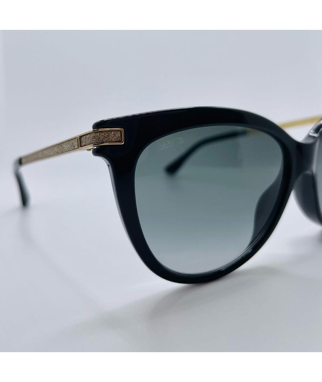 JIMMY CHOO Коричневые пластиковые солнцезащитные очки, фото 5