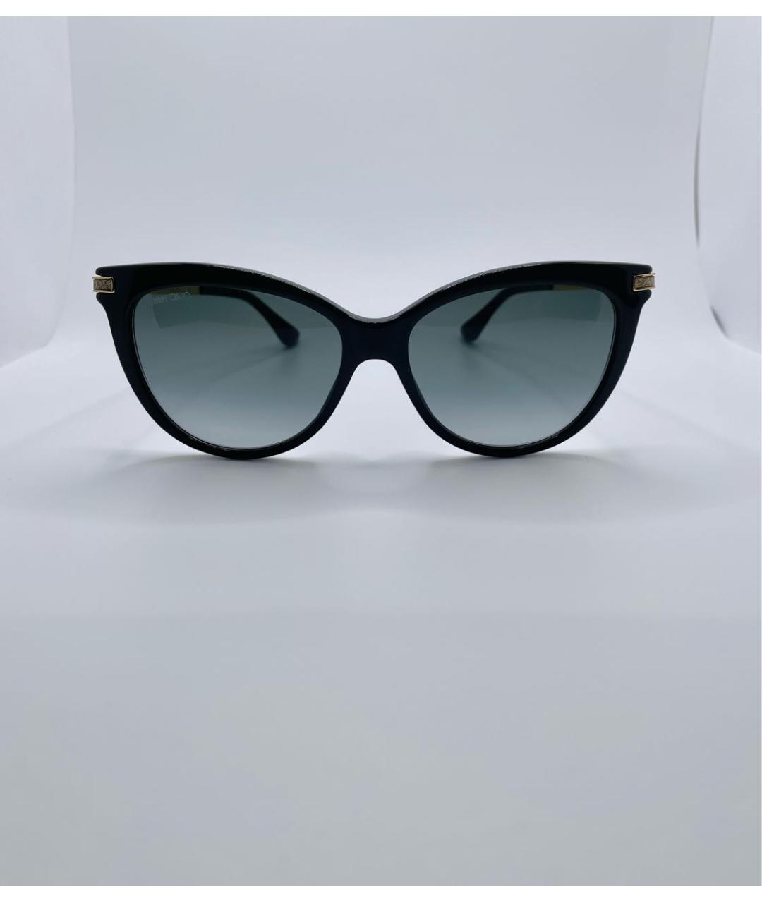 JIMMY CHOO Коричневые пластиковые солнцезащитные очки, фото 7