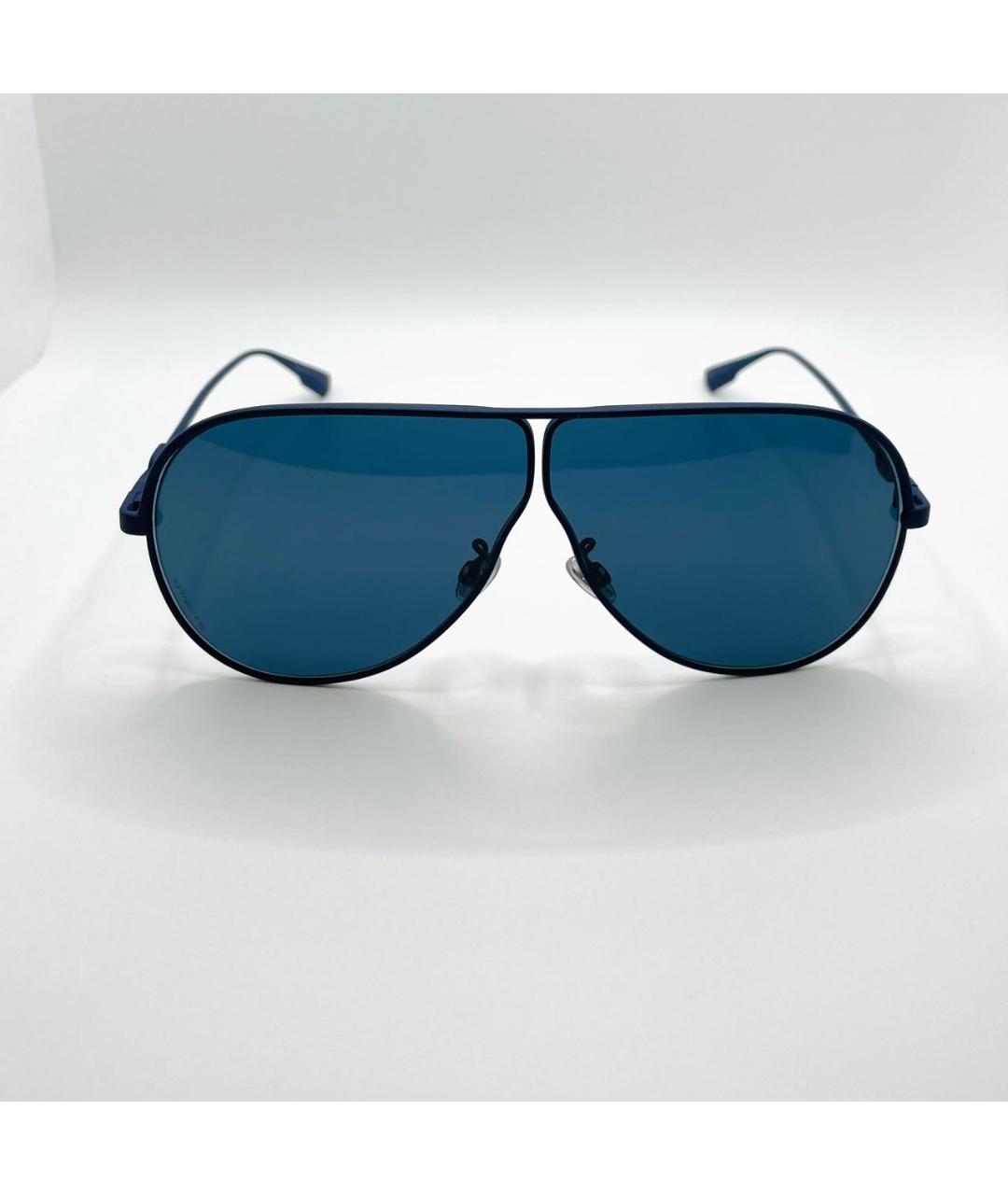 CHRISTIAN DIOR Синие металлические солнцезащитные очки, фото 3