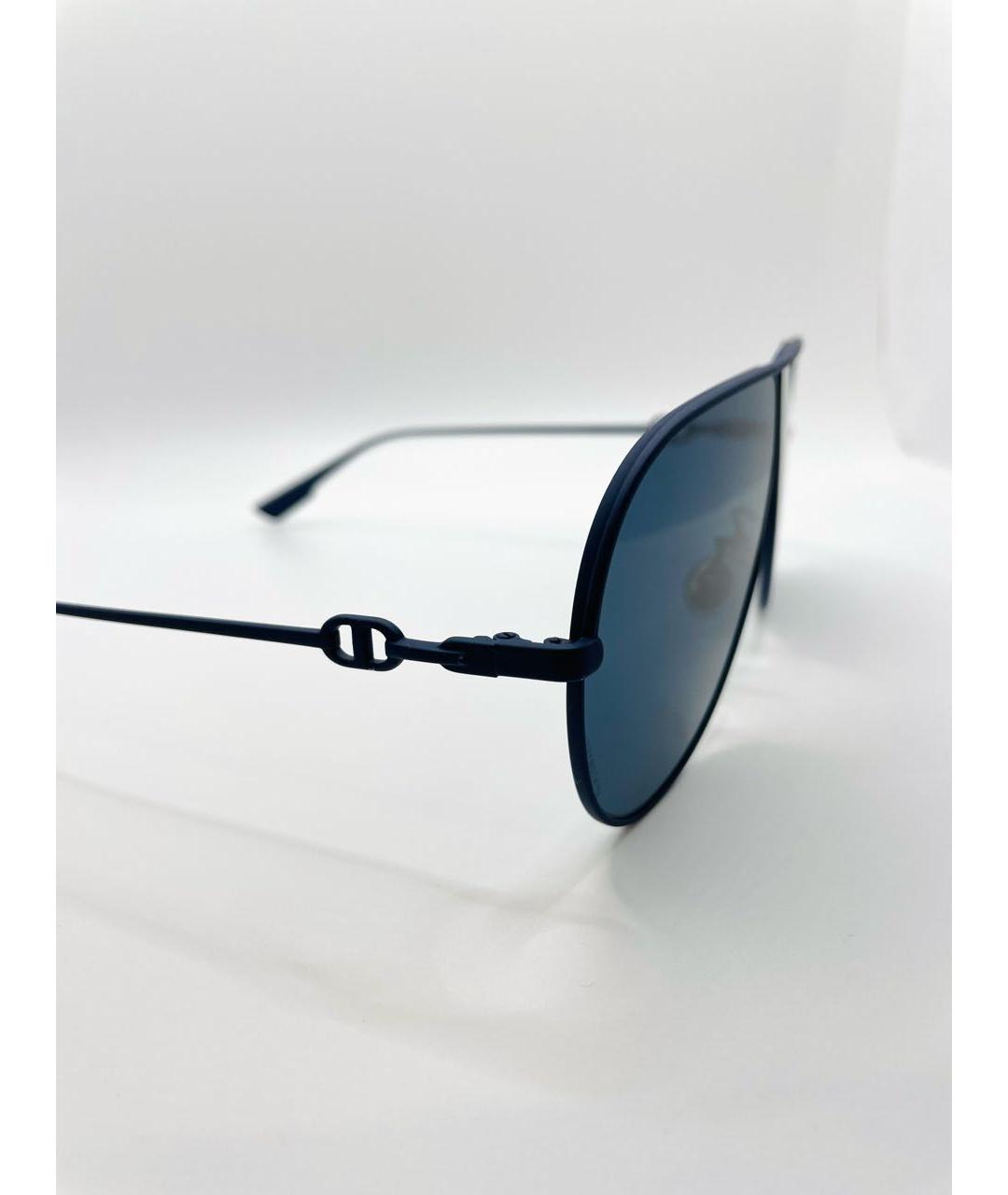 CHRISTIAN DIOR Синие металлические солнцезащитные очки, фото 4