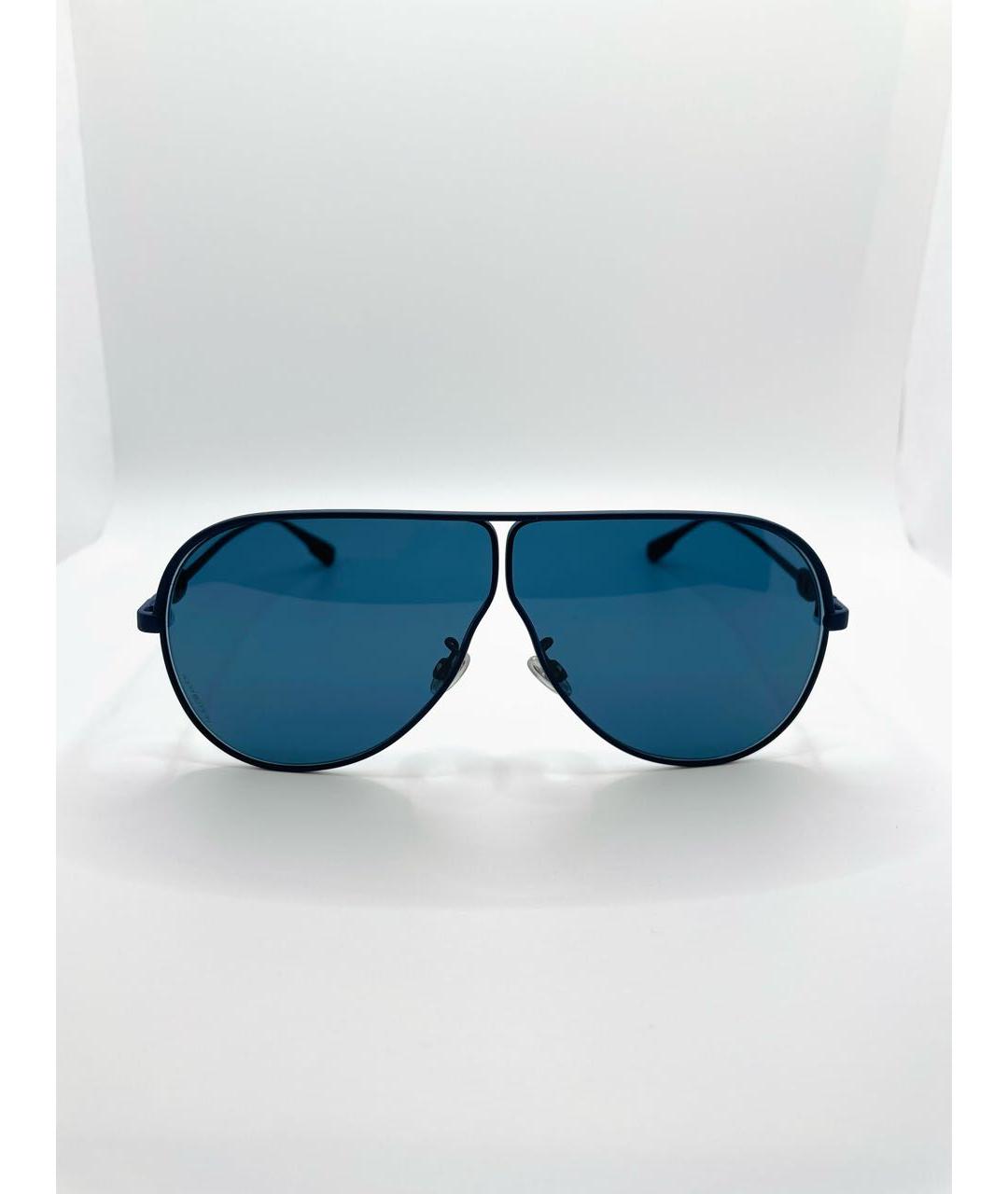 CHRISTIAN DIOR Синие металлические солнцезащитные очки, фото 9