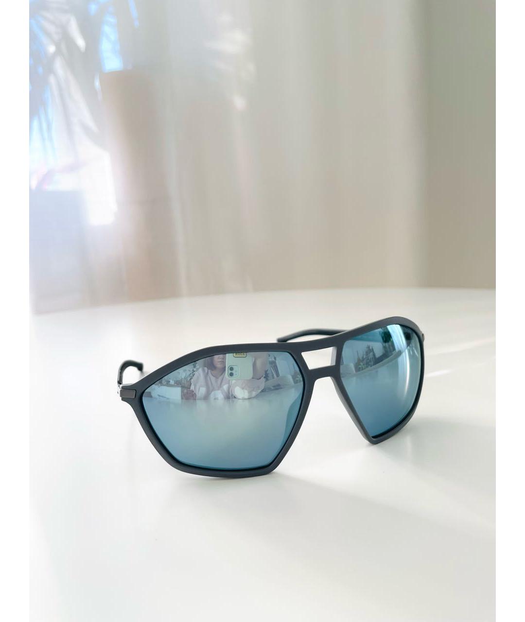 HUGO BOSS Голубые пластиковые солнцезащитные очки, фото 2
