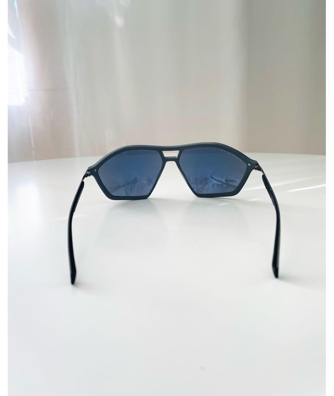 HUGO BOSS Голубые пластиковые солнцезащитные очки, фото 4