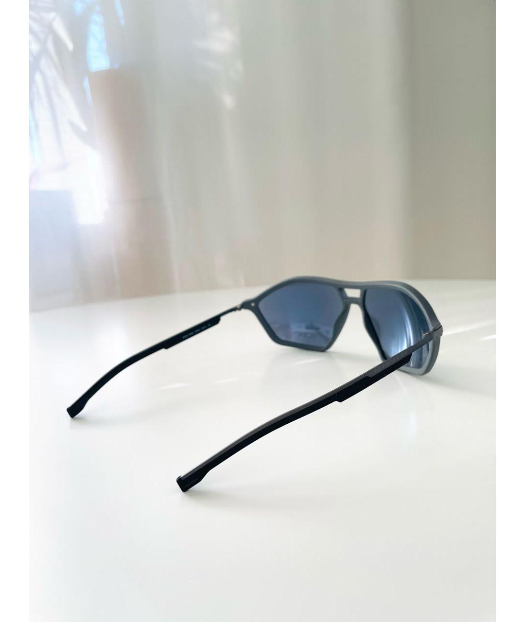 HUGO BOSS Голубые пластиковые солнцезащитные очки, фото 3