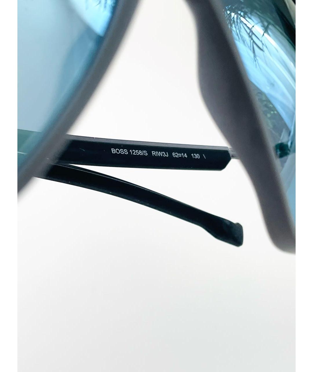 HUGO BOSS Голубые пластиковые солнцезащитные очки, фото 6