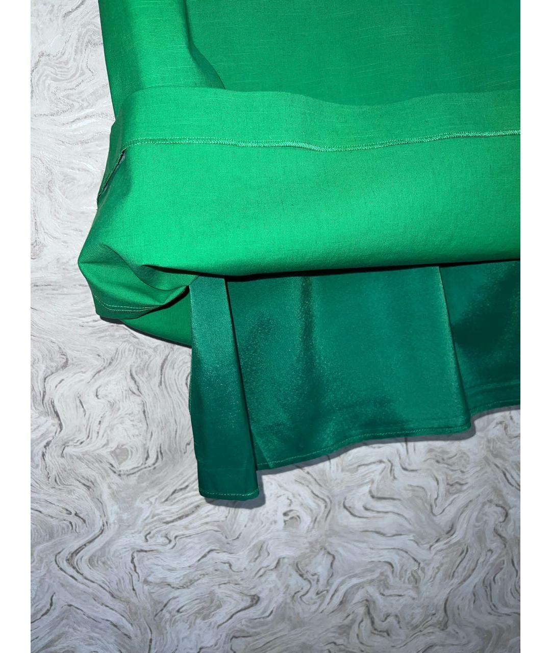 M MISSONI Зеленые льняное повседневное платье, фото 4
