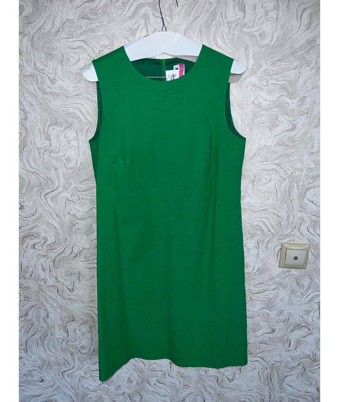 M MISSONI Зеленые льняное повседневное платье, фото 7