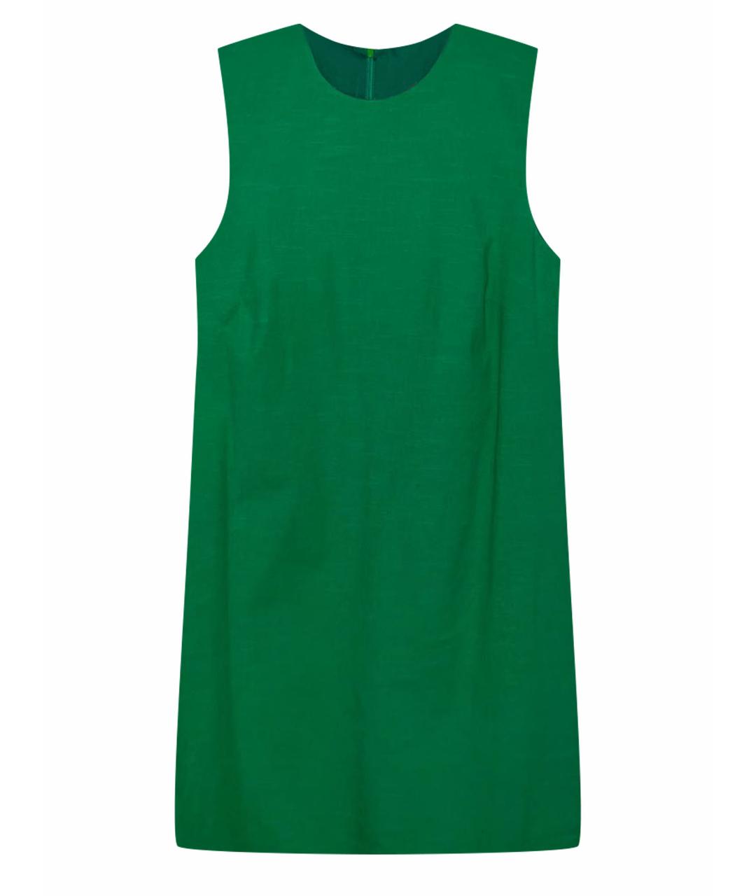 M MISSONI Зеленые льняное повседневное платье, фото 1