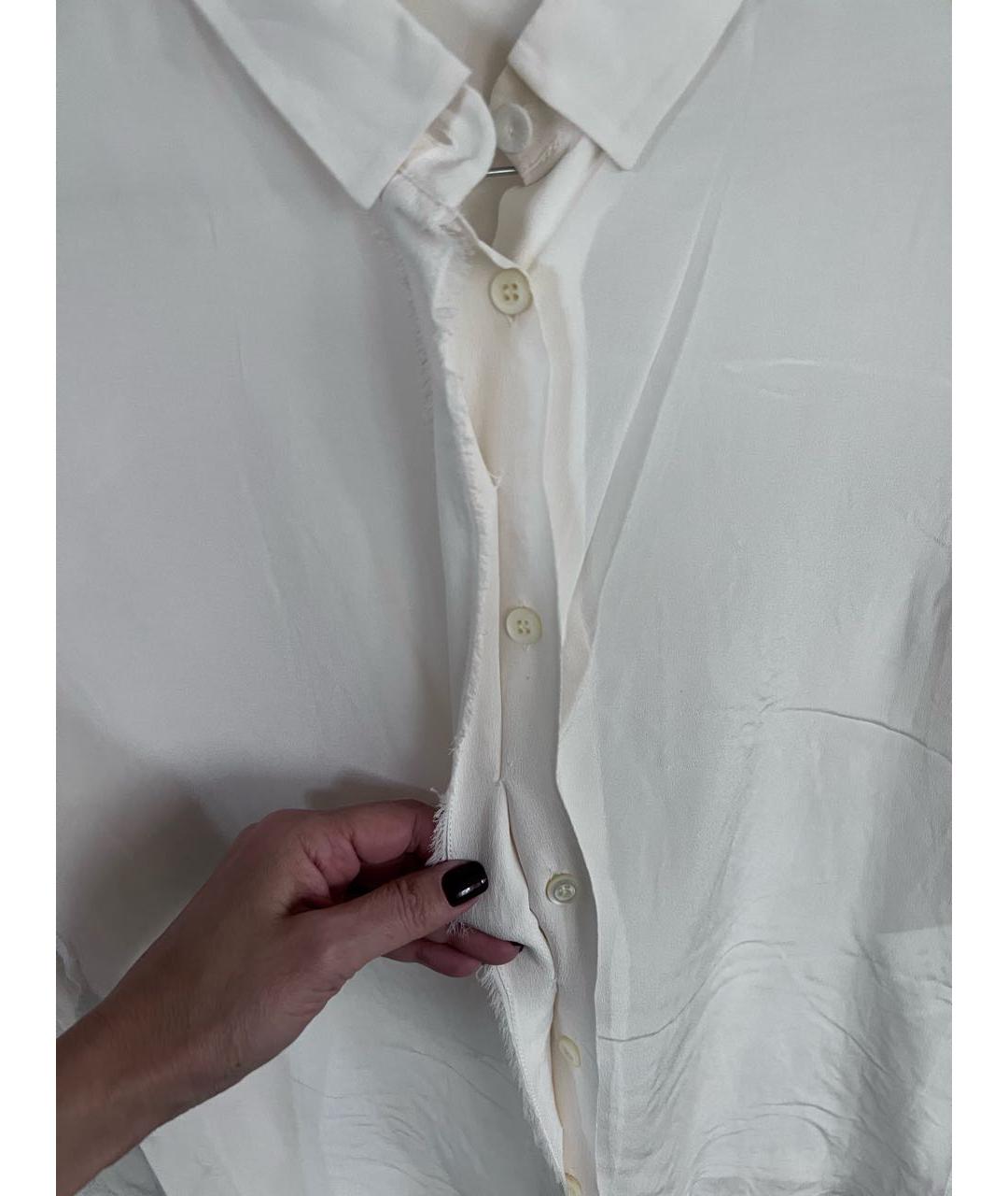 PRADA Бежевая шелковая блузы, фото 3