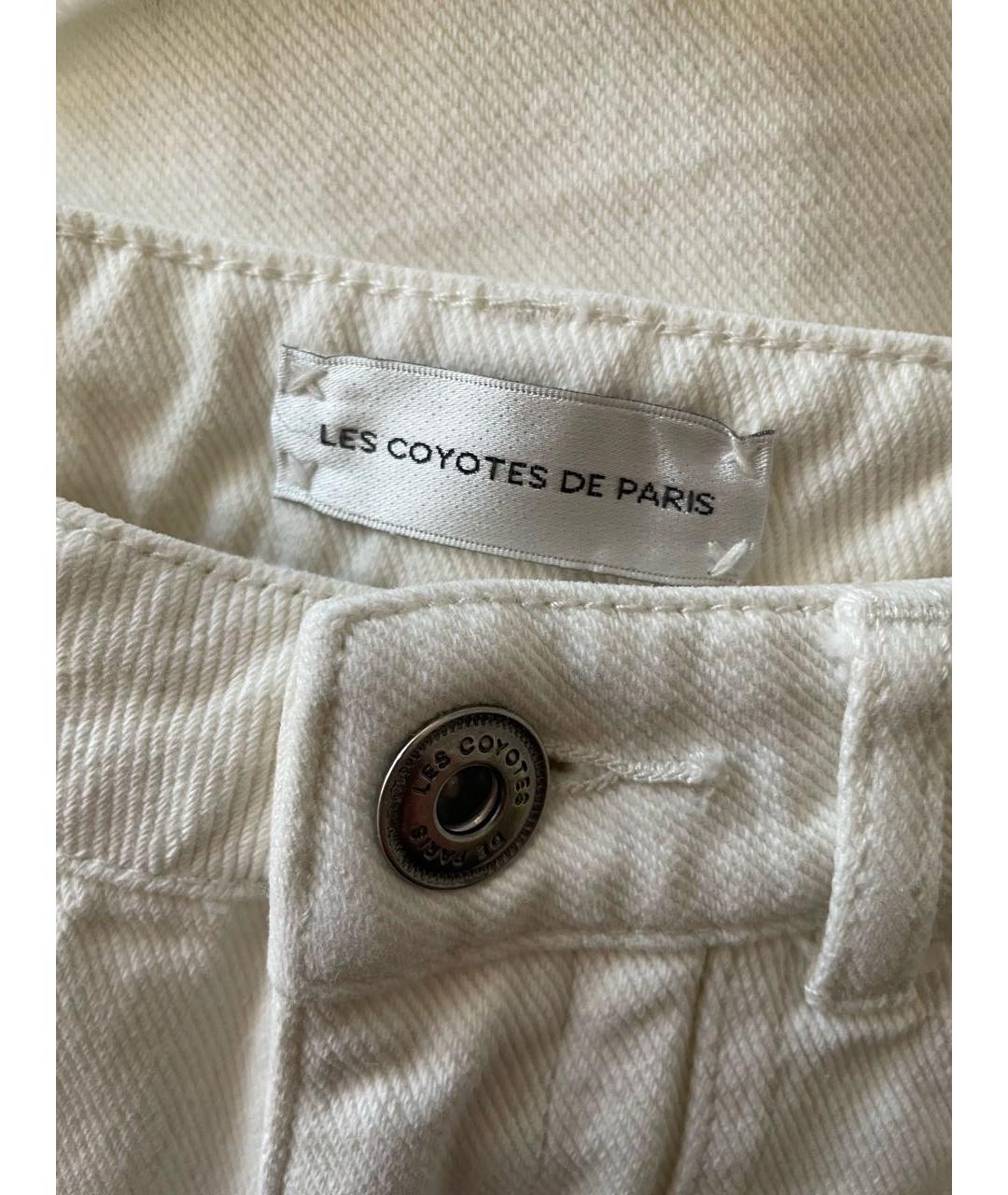 LES COYOTES DE PARIS Белые хлопковые брюки и шорты, фото 3