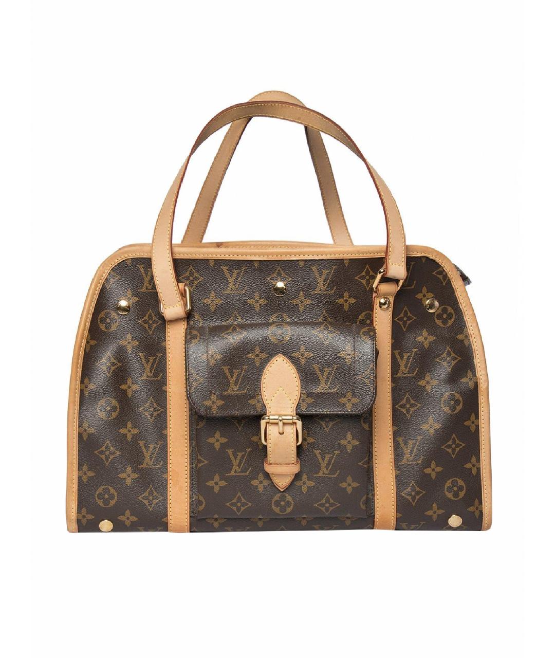 LOUIS VUITTON PRE-OWNED Коричневая кожаная сумка тоут, фото 1