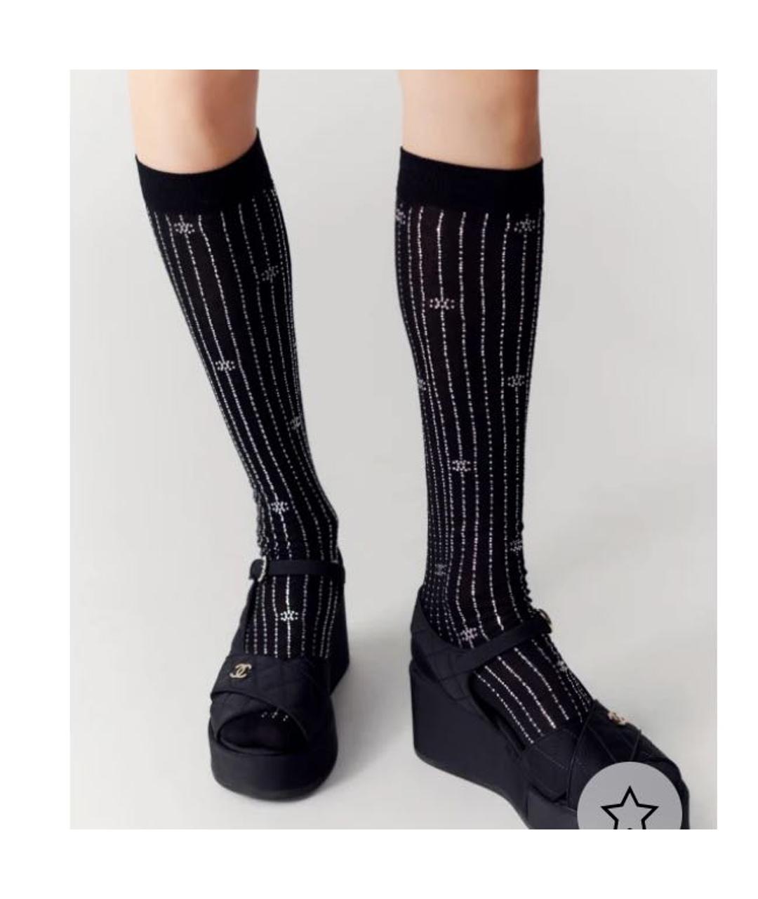 CHANEL Черные носки, чулки и колготы, фото 7