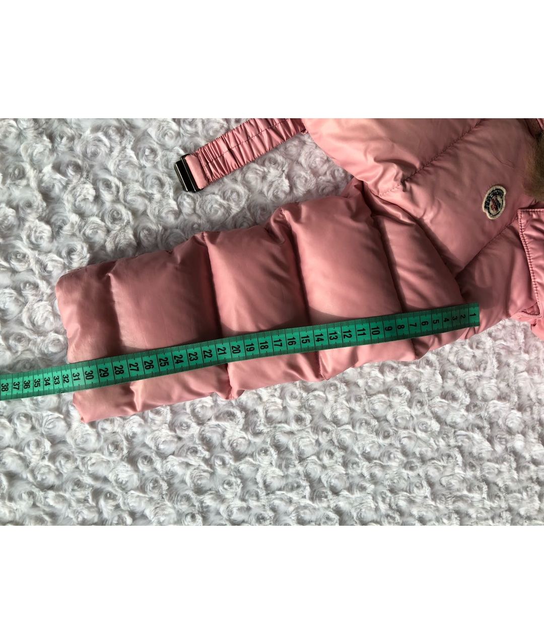 MONCLER Розовый полиэстеровый комбинезон, фото 8