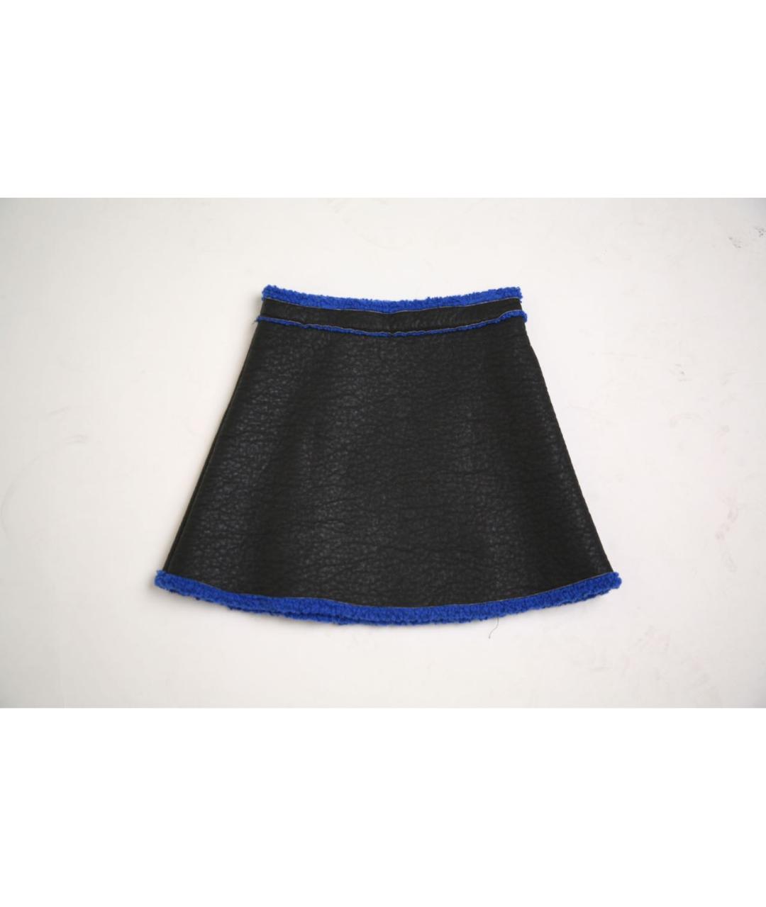 #MUMOFSIX Черная полиэстеровая юбка, фото 2