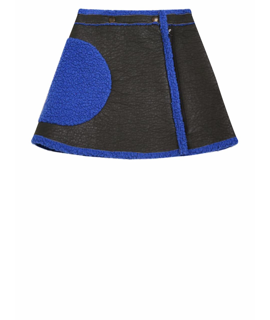 #MUMOFSIX Черная полиэстеровая юбка, фото 1