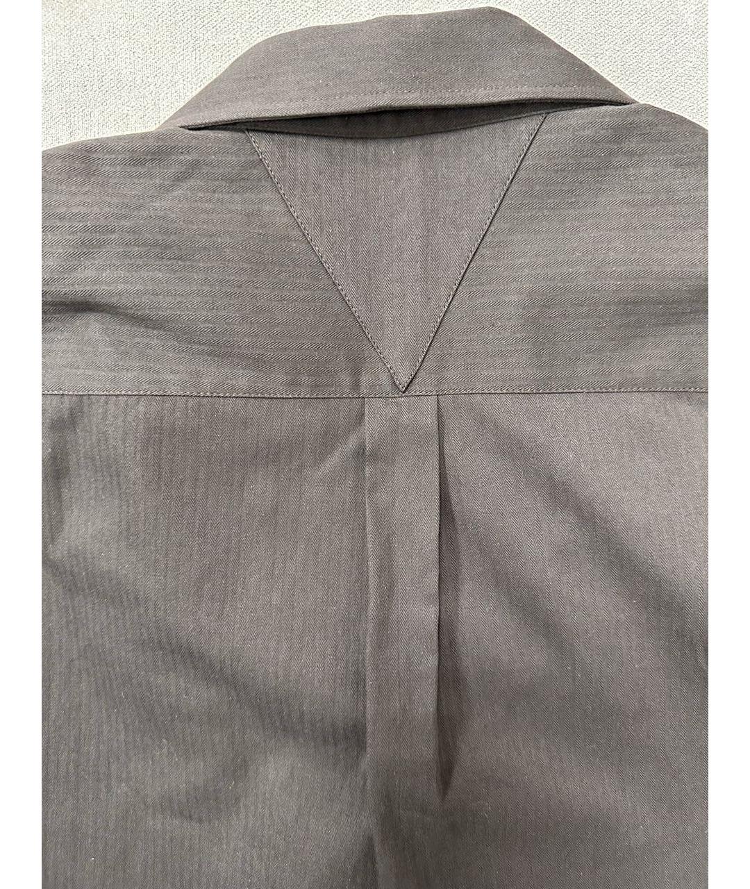 BOTTEGA VENETA Коричневая хлопковая кэжуал рубашка, фото 4