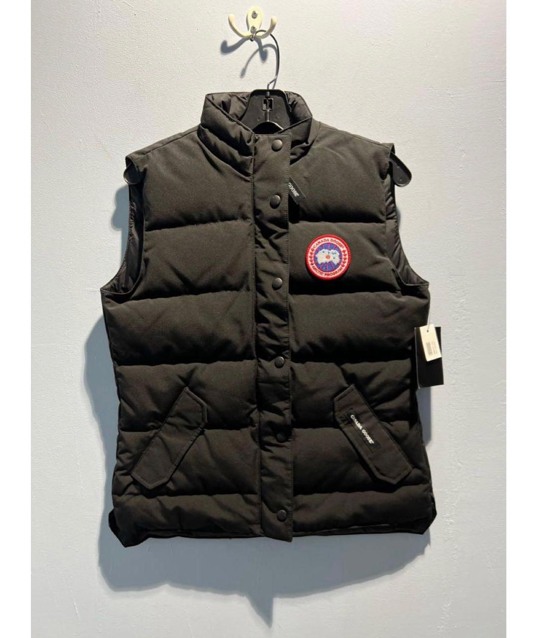 CANADA GOOSE Черный полиэстеровый жилет, фото 6
