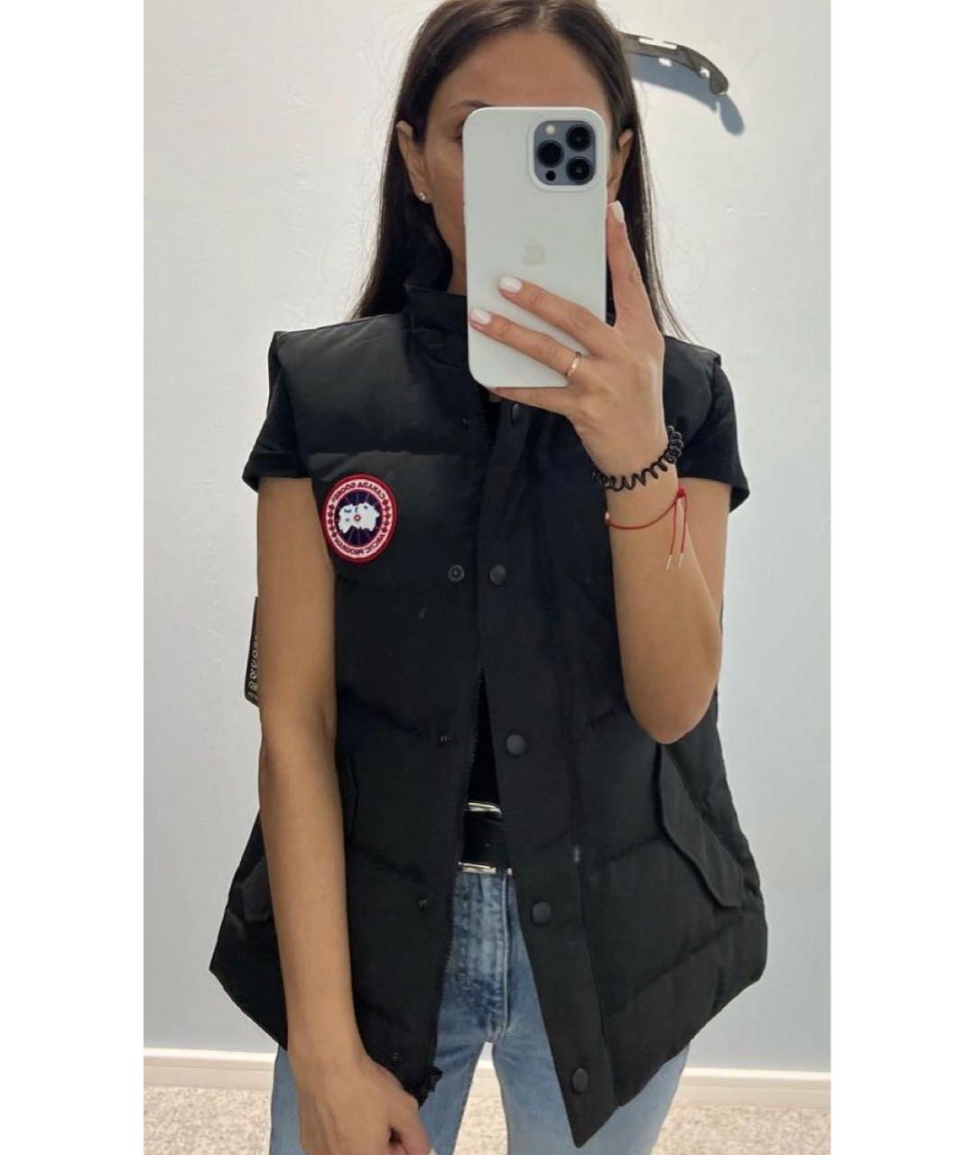 CANADA GOOSE Черный полиэстеровый жилет, фото 5