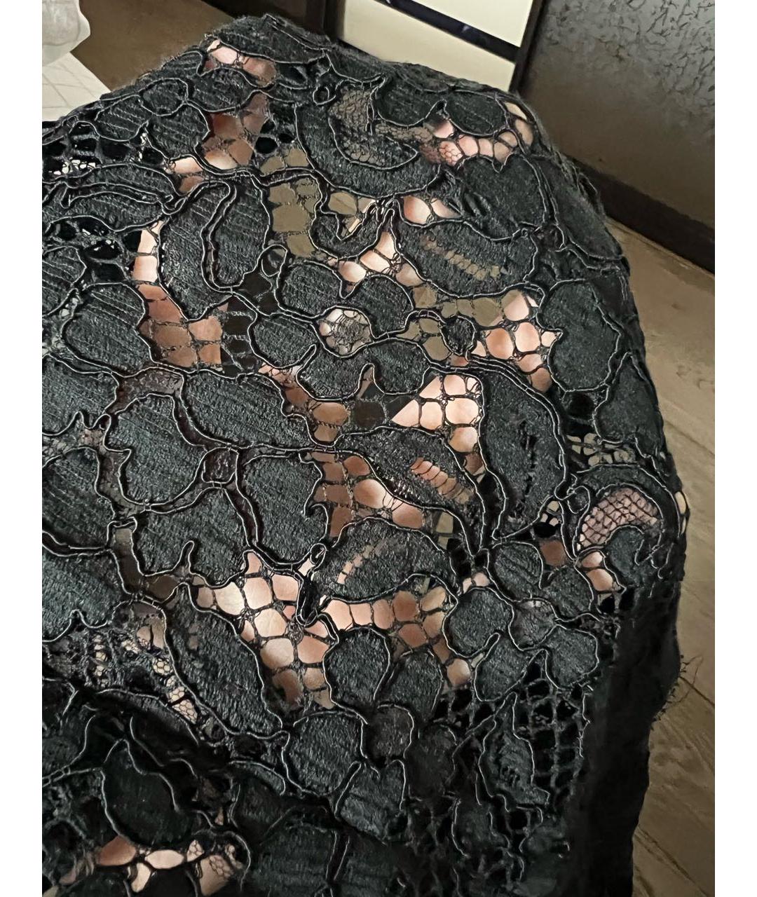 DOLCE&GABBANA Черное хлопковое коктейльное платье, фото 4