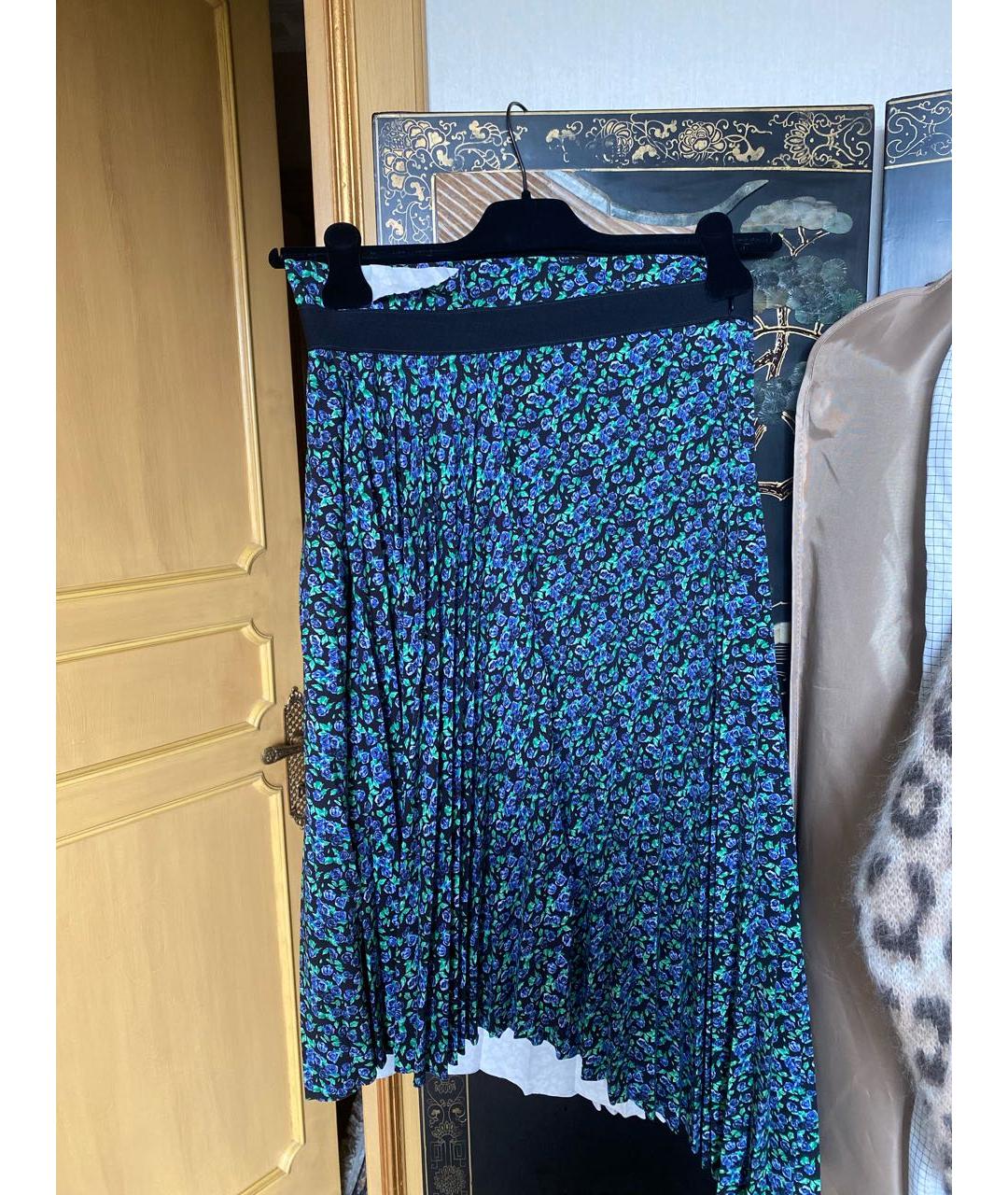 BALENCIAGA Мульти полиэстеровая юбка миди, фото 4