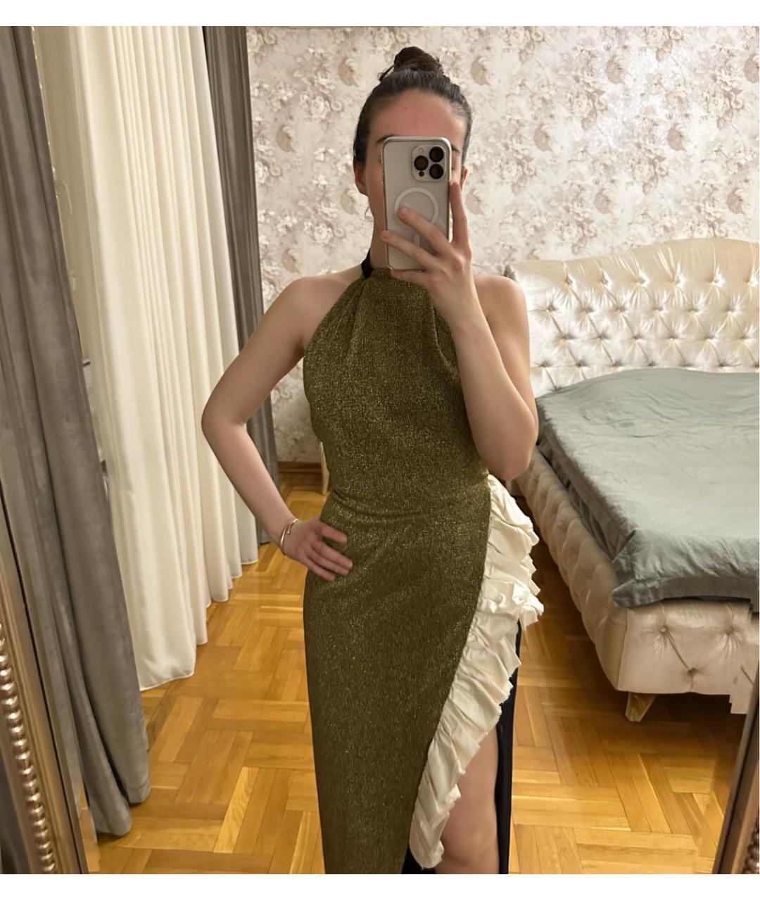 RASARIO Золотое коктейльное платье, фото 4