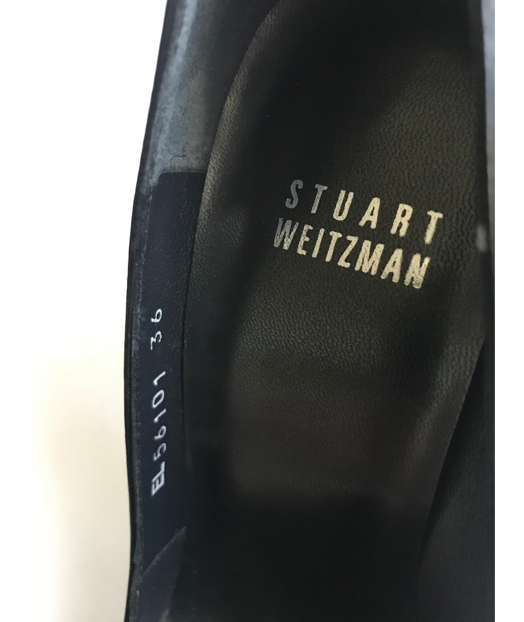 STUART WEITZMAN Черные кожаные туфли, фото 7