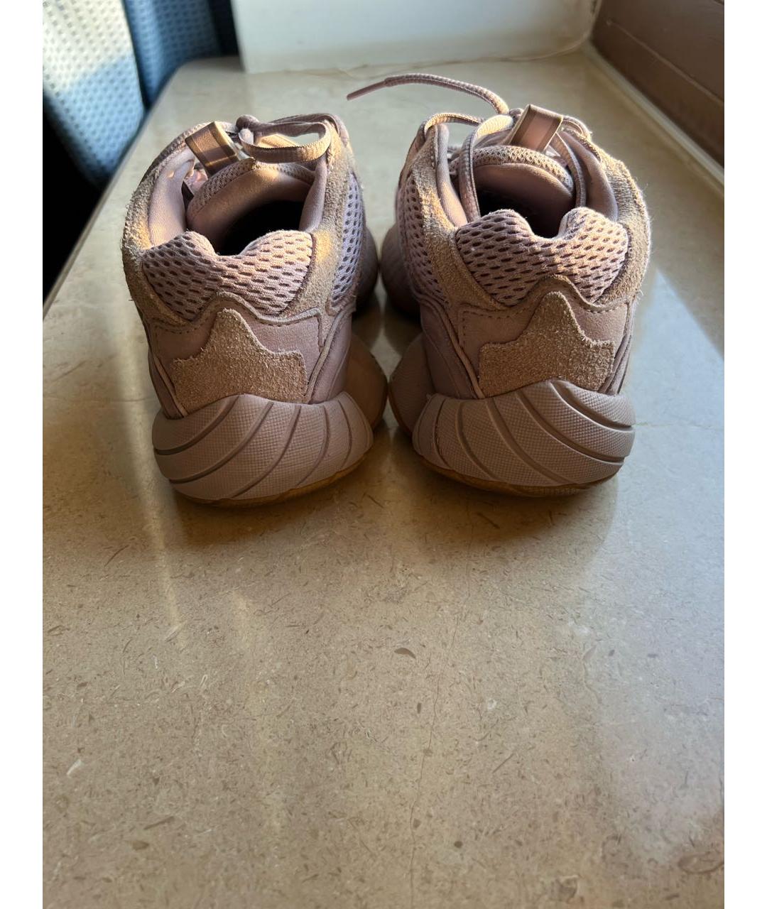 ADIDAS YEEZY Фиолетовые замшевые кроссовки, фото 4
