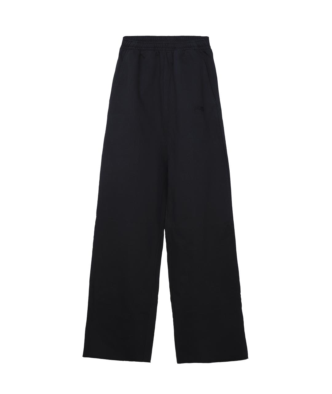 VETEMENTS Черные хлопковые прямые брюки, фото 1