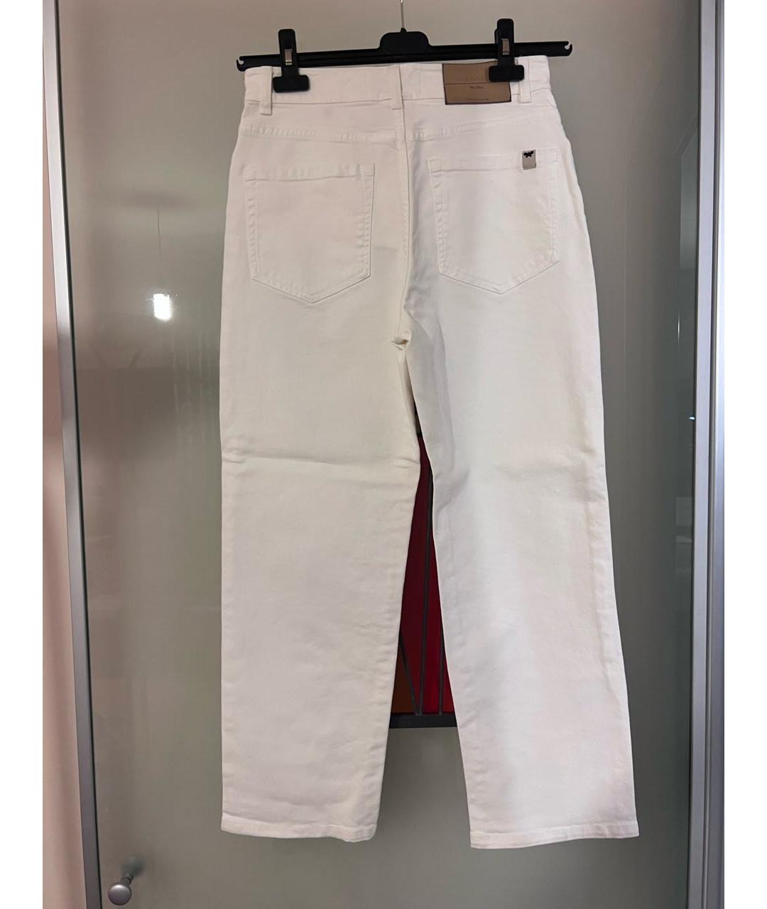 WEEKEND MAX MARA Белые прямые джинсы, фото 3
