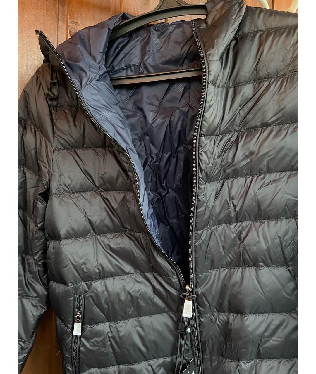 EMPORIO ARMANI Черная полиамидовая куртка, фото 8