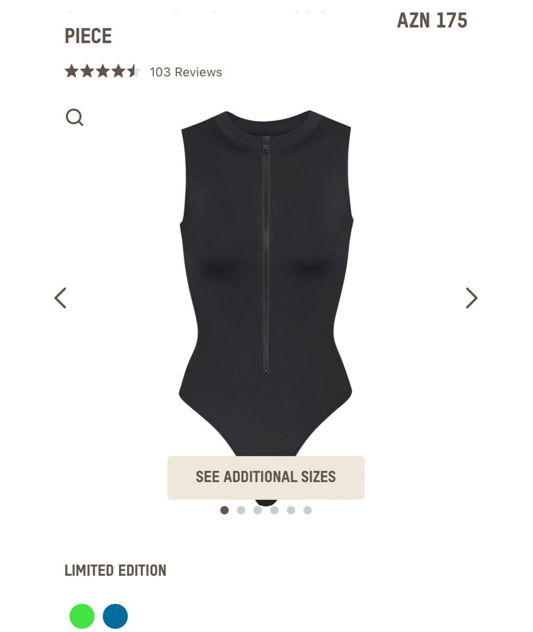 SKIMS Черный купальник, фото 3